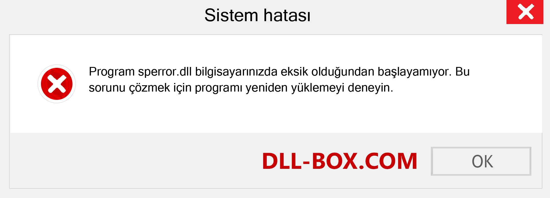 sperror.dll dosyası eksik mi? Windows 7, 8, 10 için İndirin - Windows'ta sperror dll Eksik Hatasını Düzeltin, fotoğraflar, resimler